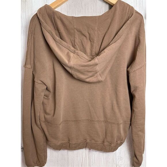 Anthropologie Saturday Sunday Faux Wrap Cinched Waist Sharon Hoodie - Picture 10 of 16